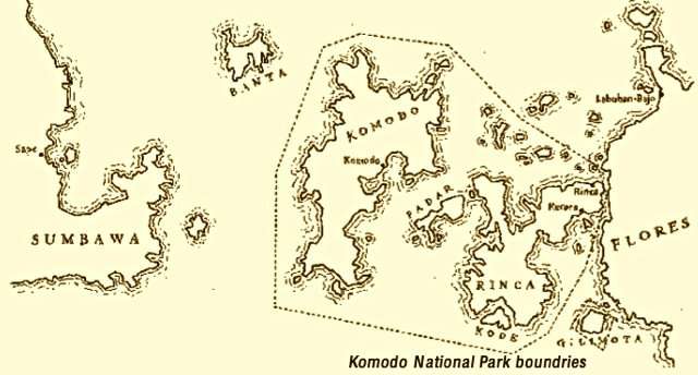 Komodo National Park Maps