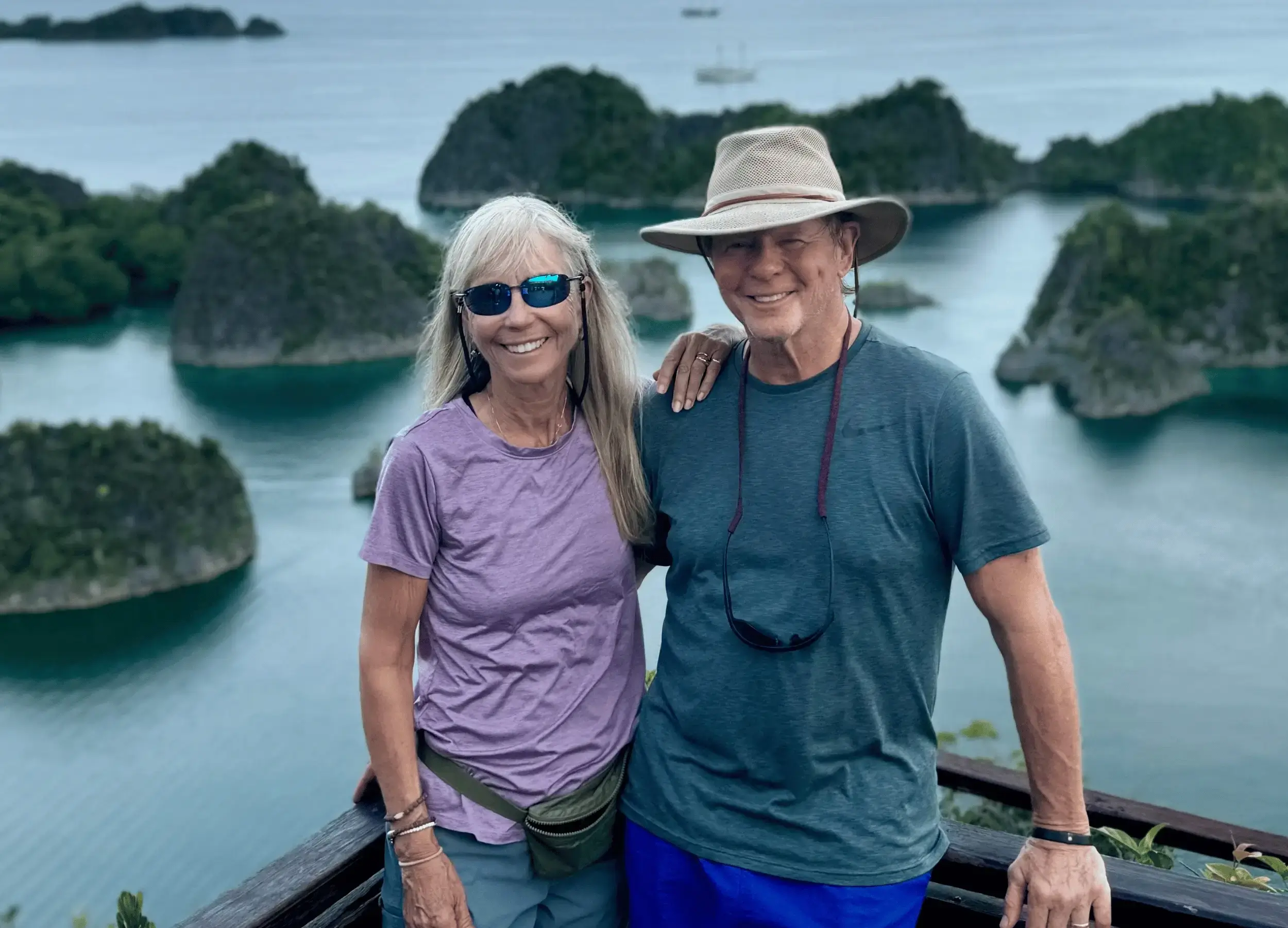 Michael and Jacki in Piaynemo Raja Ampat